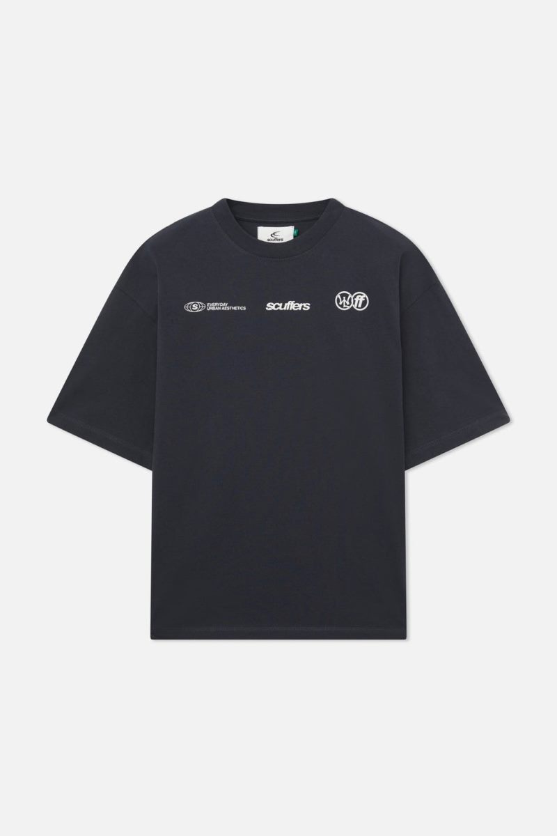 Scuffers Facetime T-Shirt Black | US WE729892I4