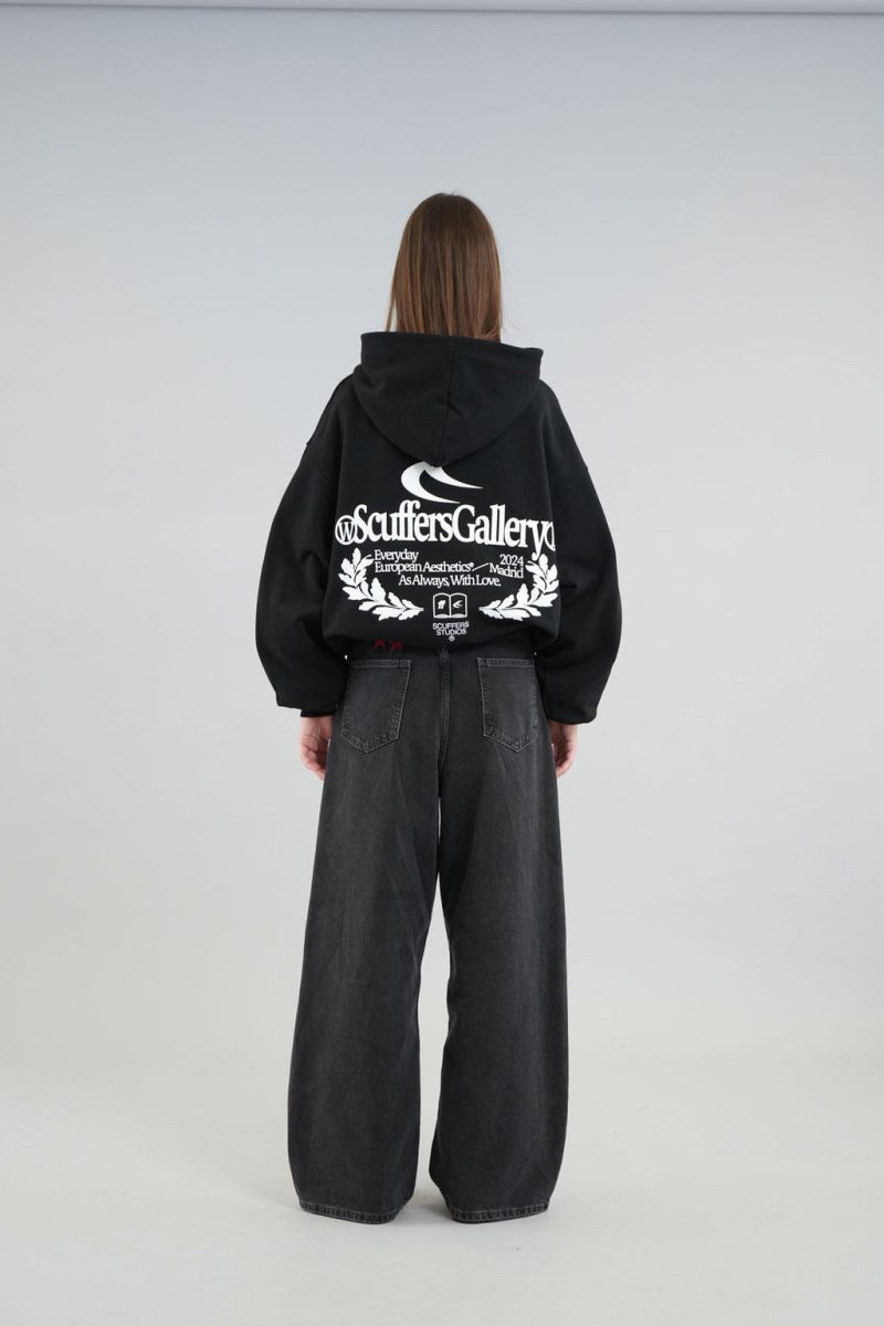 Scuffers Gallery Hoodie Black | US OK386818Z5