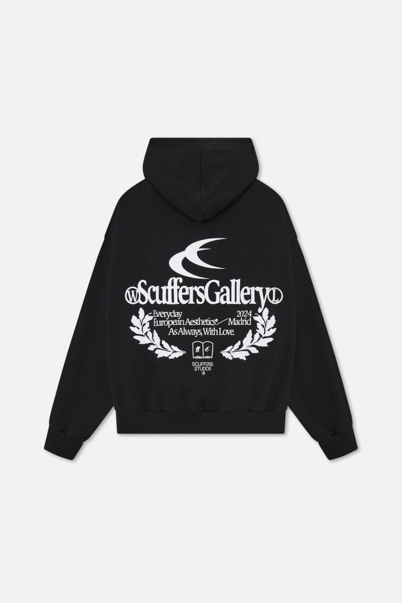 Scuffers Gallery Hoodie Black | US OK386818Z5