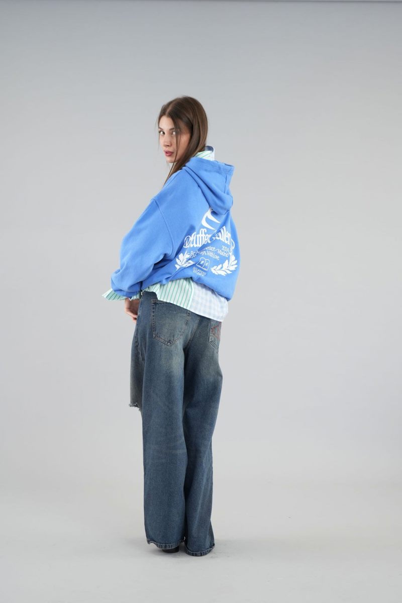 Scuffers Gallery Hoodie Blue | US AT292179B7