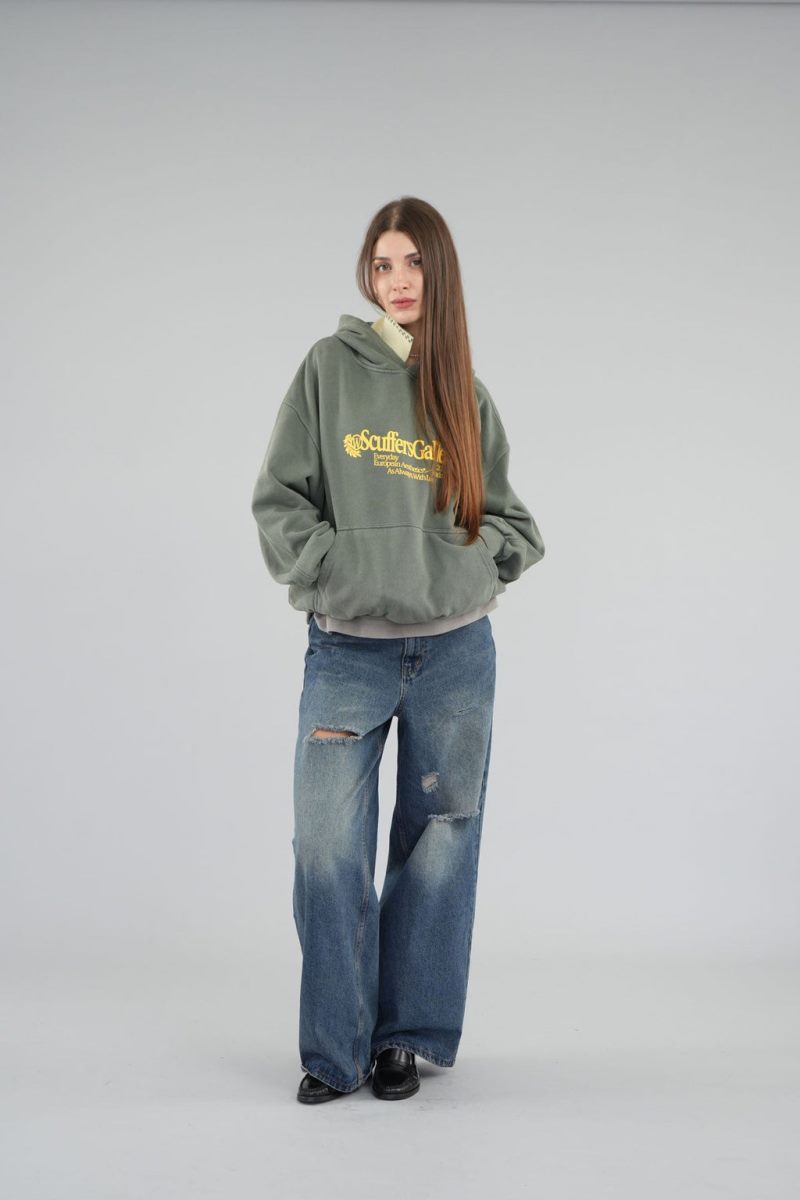 Scuffers Gallery Hoodie Green | US IS437683L8