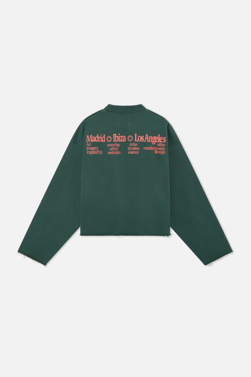 Scuffers Gallery Sweatshirt Green | US LB618211C7