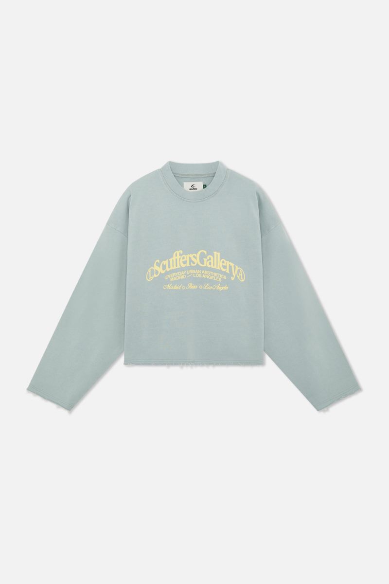 Scuffers Gallery Sweatshirt Green | US ZI589108U4