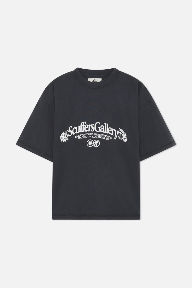 Scuffers Gallery T-Shirt Dark Blue | US BQ007800O2