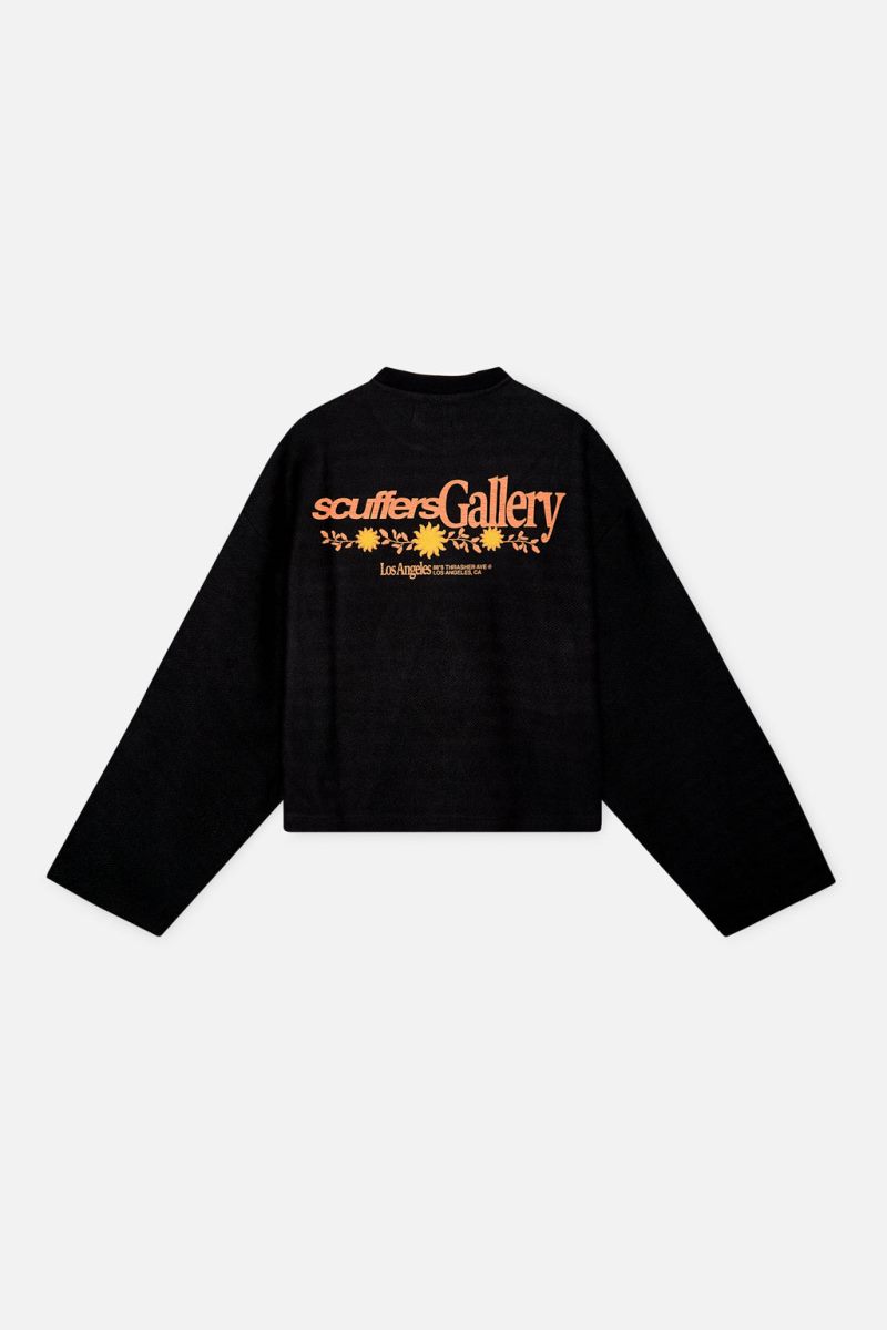 Scuffers Garden Sweatshirt Black | US FF243014P9