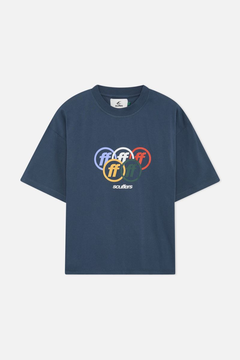 Scuffers Glory T-Shirt Navy | US FQ250345Z4