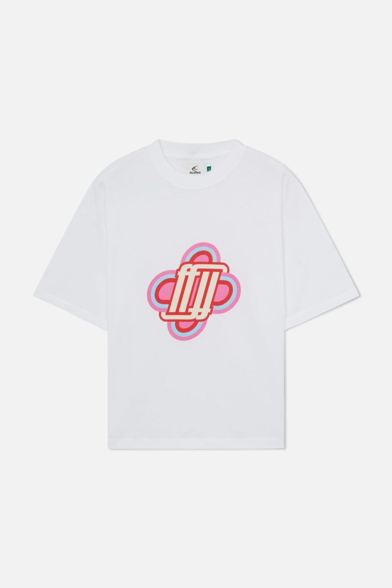 Scuffers Grand Prix T-Shirt White | US DH210701G9