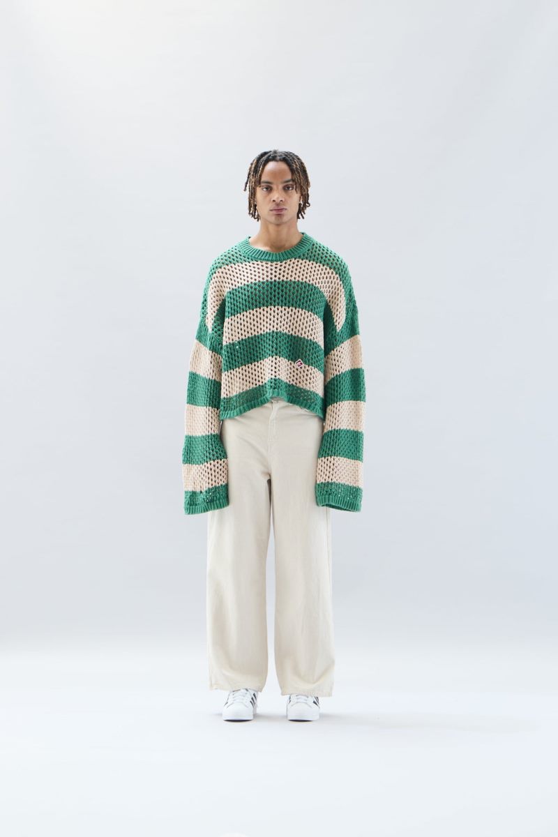 Scuffers Hammmock Knit Sweater Green | US JF027972Q5