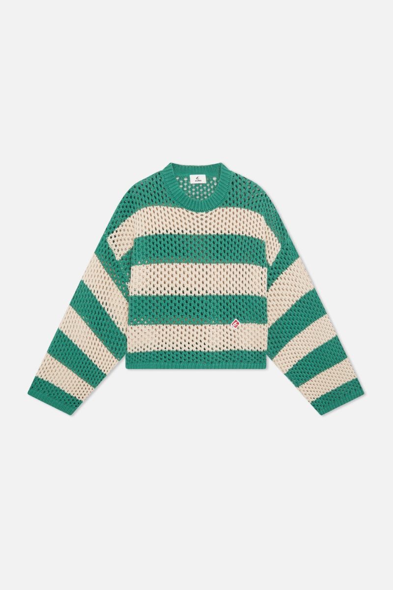 Scuffers Hammmock Knit Sweater Green | US JF027972Q5