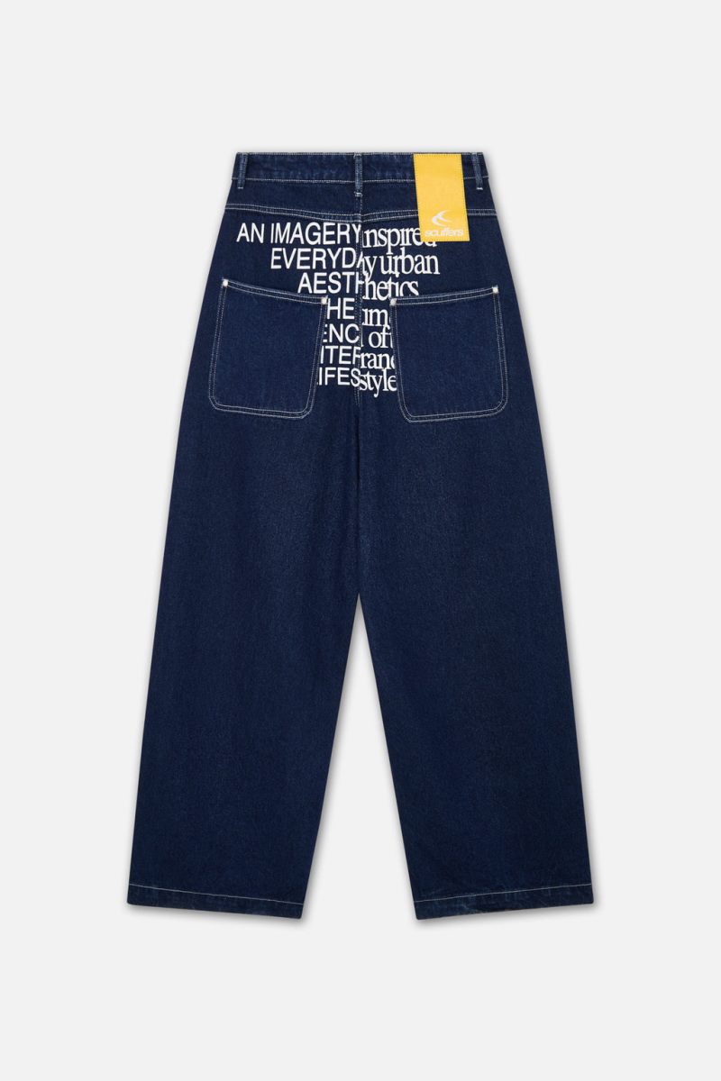 Scuffers Hollywood Pants Blue | US YO667836A9