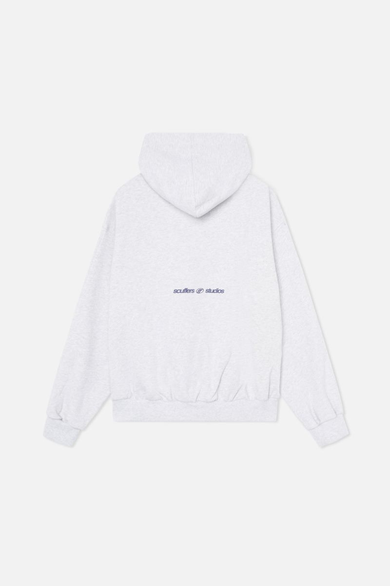 Scuffers Iconic Hoodie Light Grey | US DN499869S8