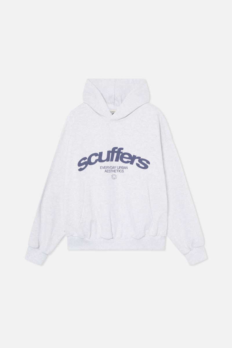 Scuffers Iconic Hoodie Light Grey | US DN499869S8