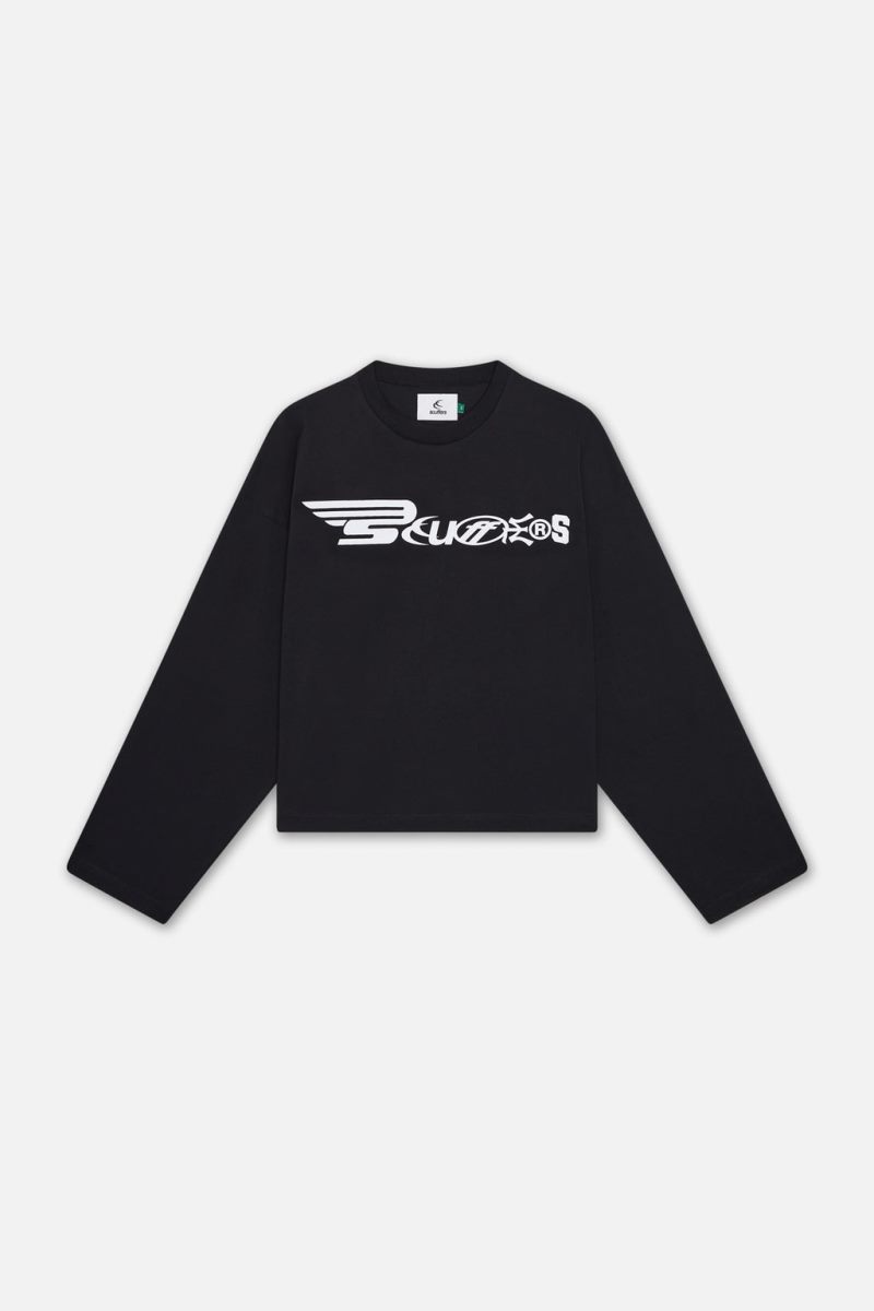 Scuffers Internet Long Sleeve Black | US AM194809O4