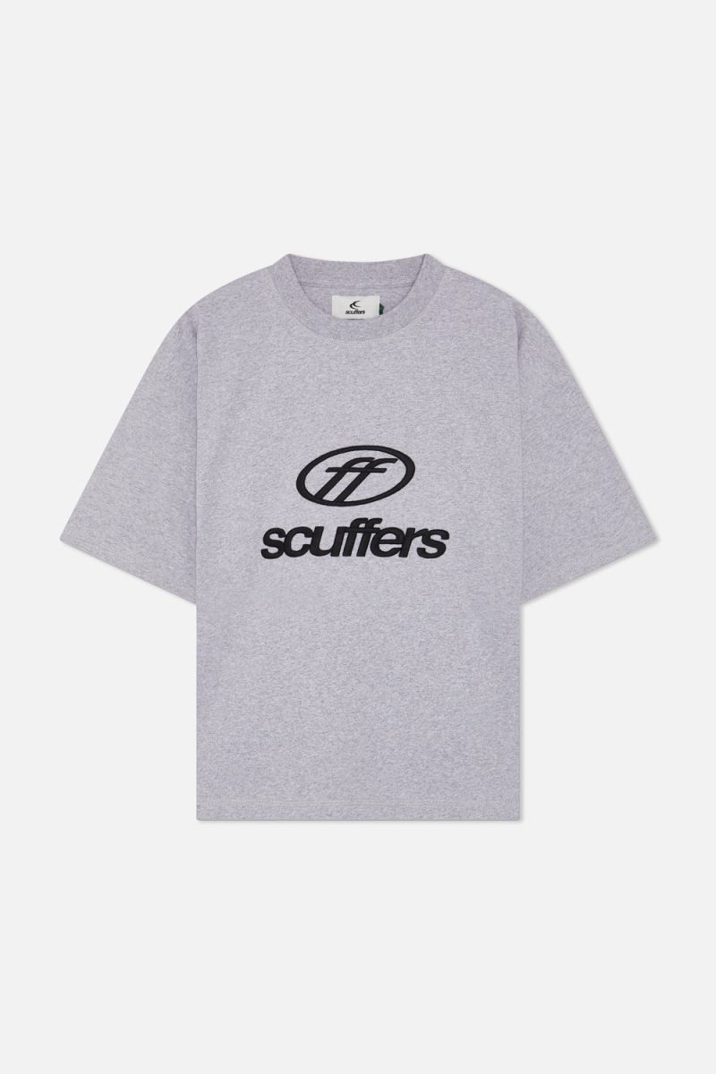 Scuffers Italic T-Shirt Light Grey | US VH413951K8