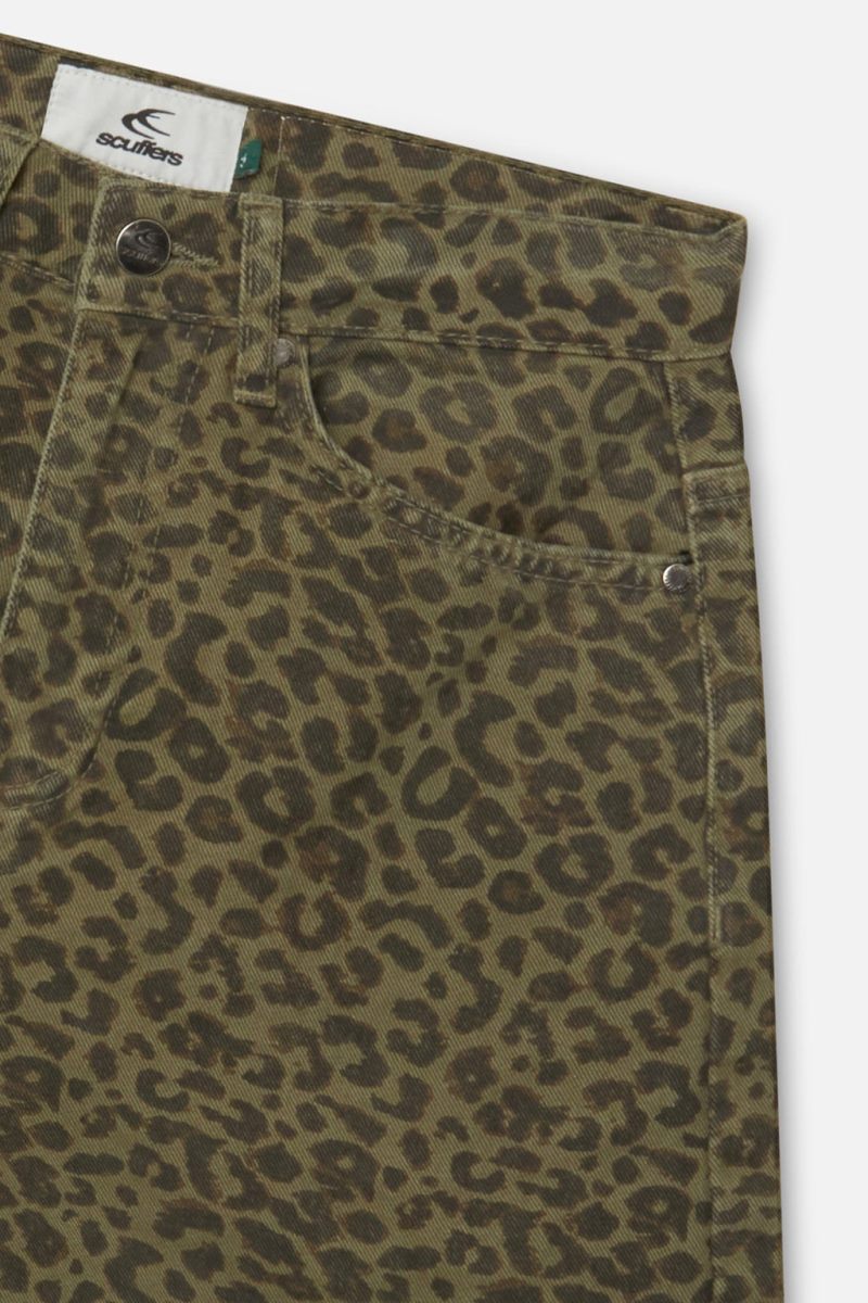 Scuffers Jumbo Shorts Green Leopard | US ZN140594Z1