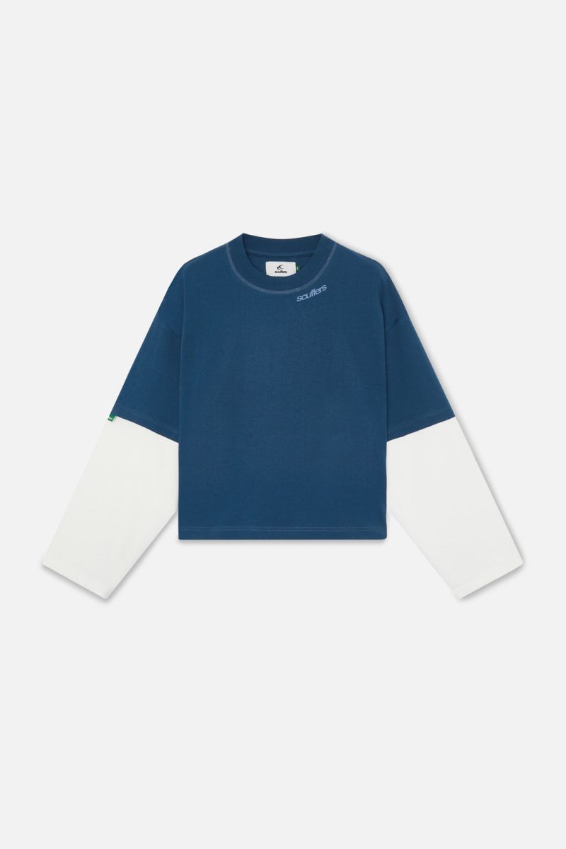 Scuffers Kurtis Long Sleeve Navy | US GO203490I5