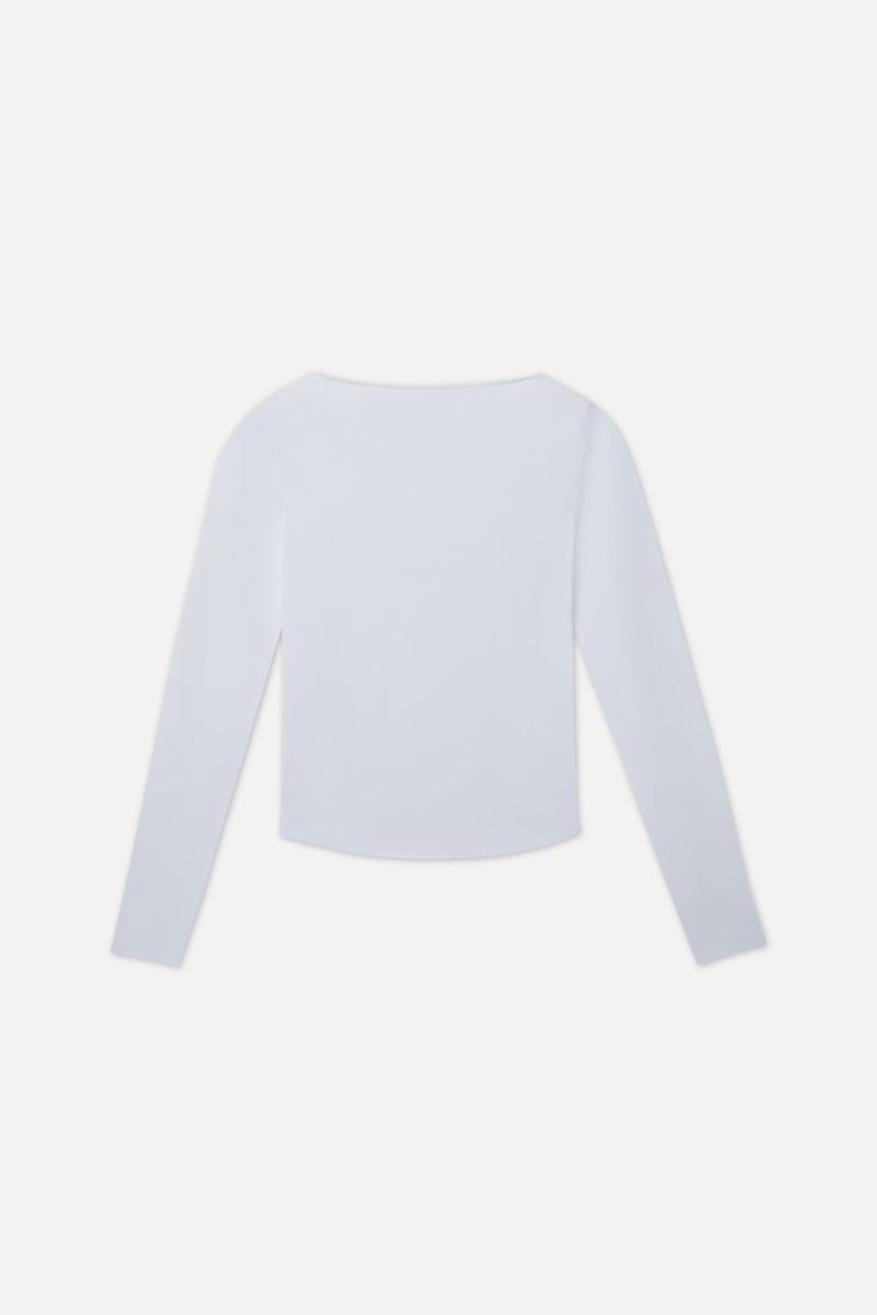 Scuffers Logo Long Sleeve White | US VZ261906Z6