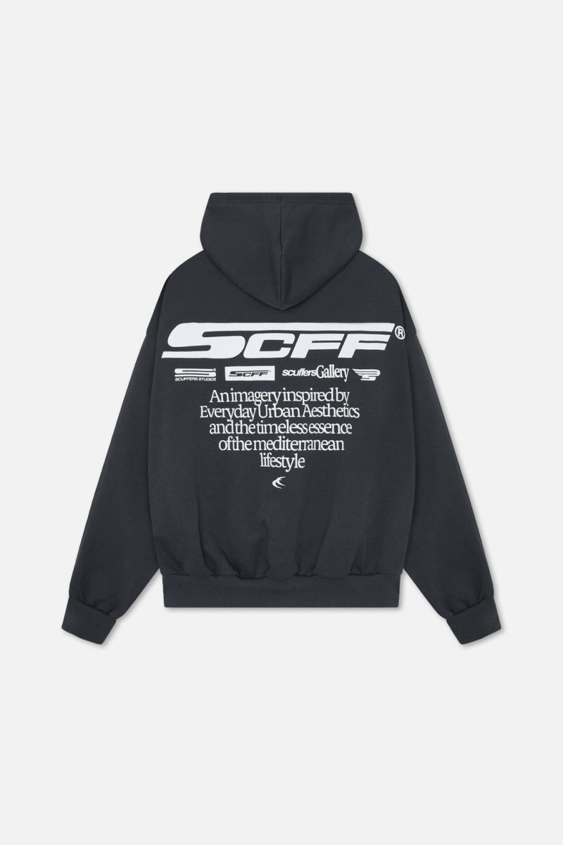 Scuffers Motor Studios Hoodie Black | US ZC674447A6