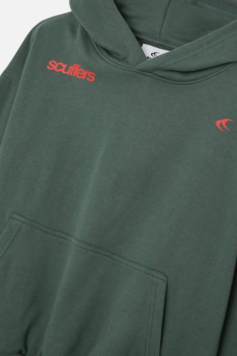 Scuffers Motor Studios Hoodie Green | US FW307580R2