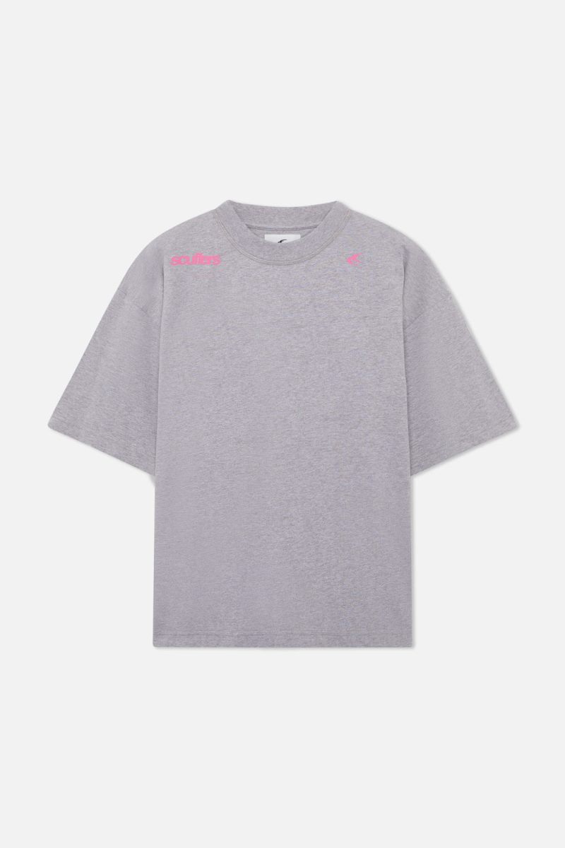 Scuffers Motor Studios T-Shirt Light Grey | US WU477817G2