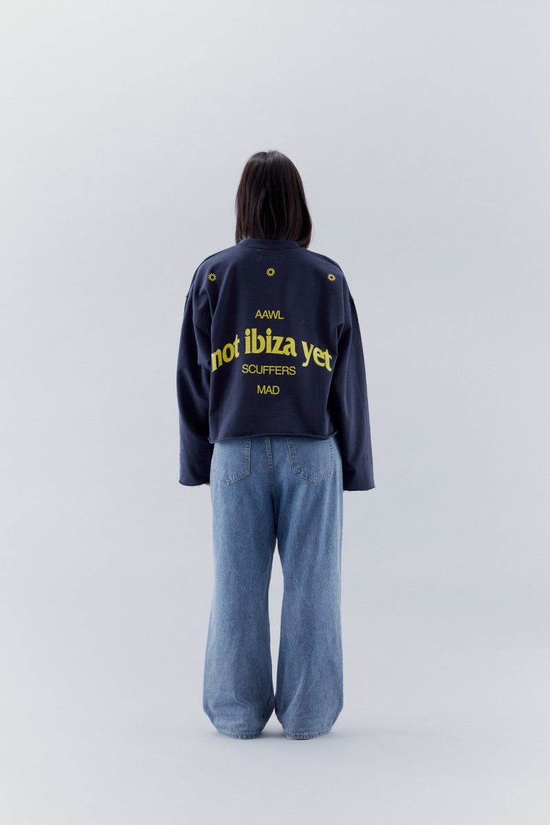 Scuffers Not Ibiza Sweatshirt Navy | US JN485158S8