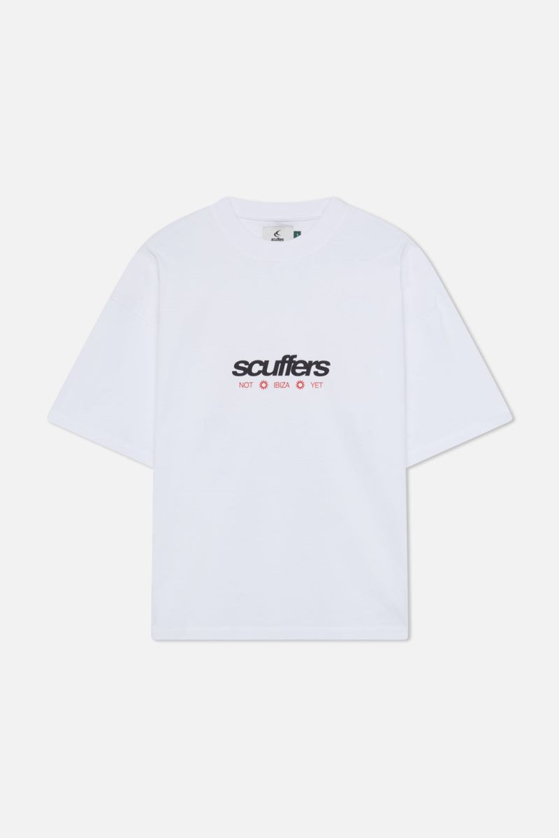 Scuffers Not Ibiza T-Shirt White | US TH825212Q6