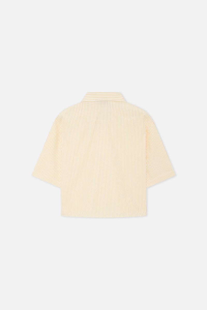 Scuffers Not LA Yet Striped Shirts Yellow | US WH767666X7