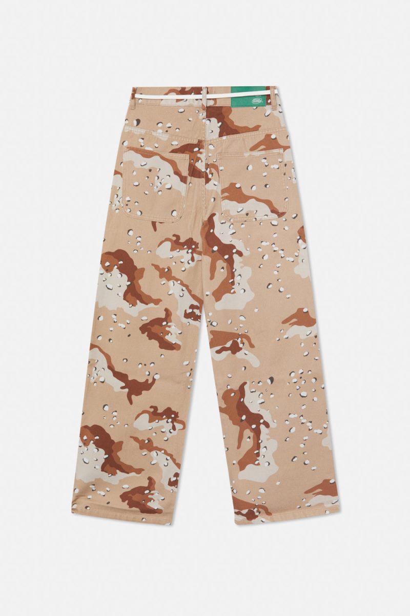 Scuffers Oversized Pants Brown Camo | US BM062536H0