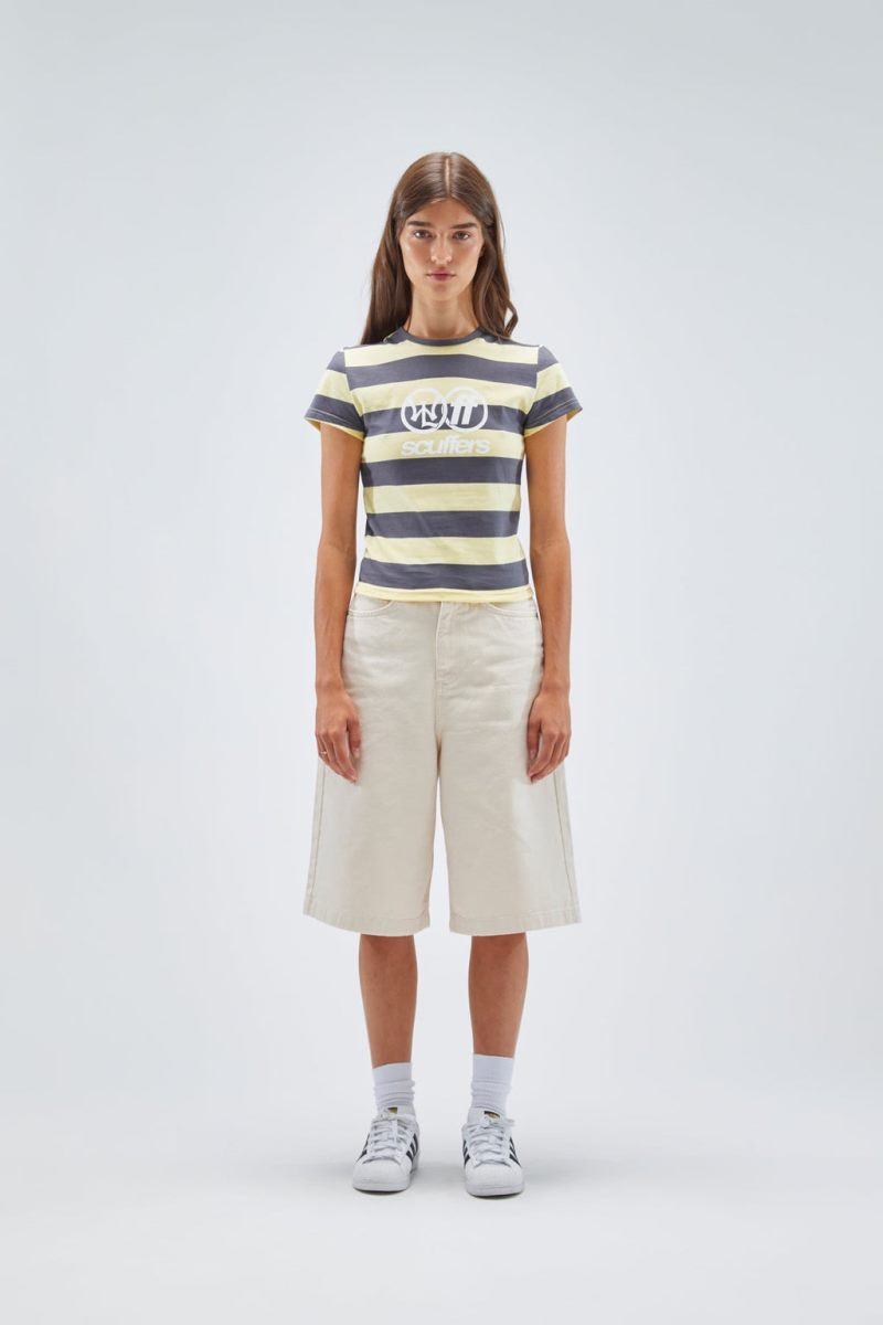 Scuffers Paris Striped Top Yellow | US GK975407G1