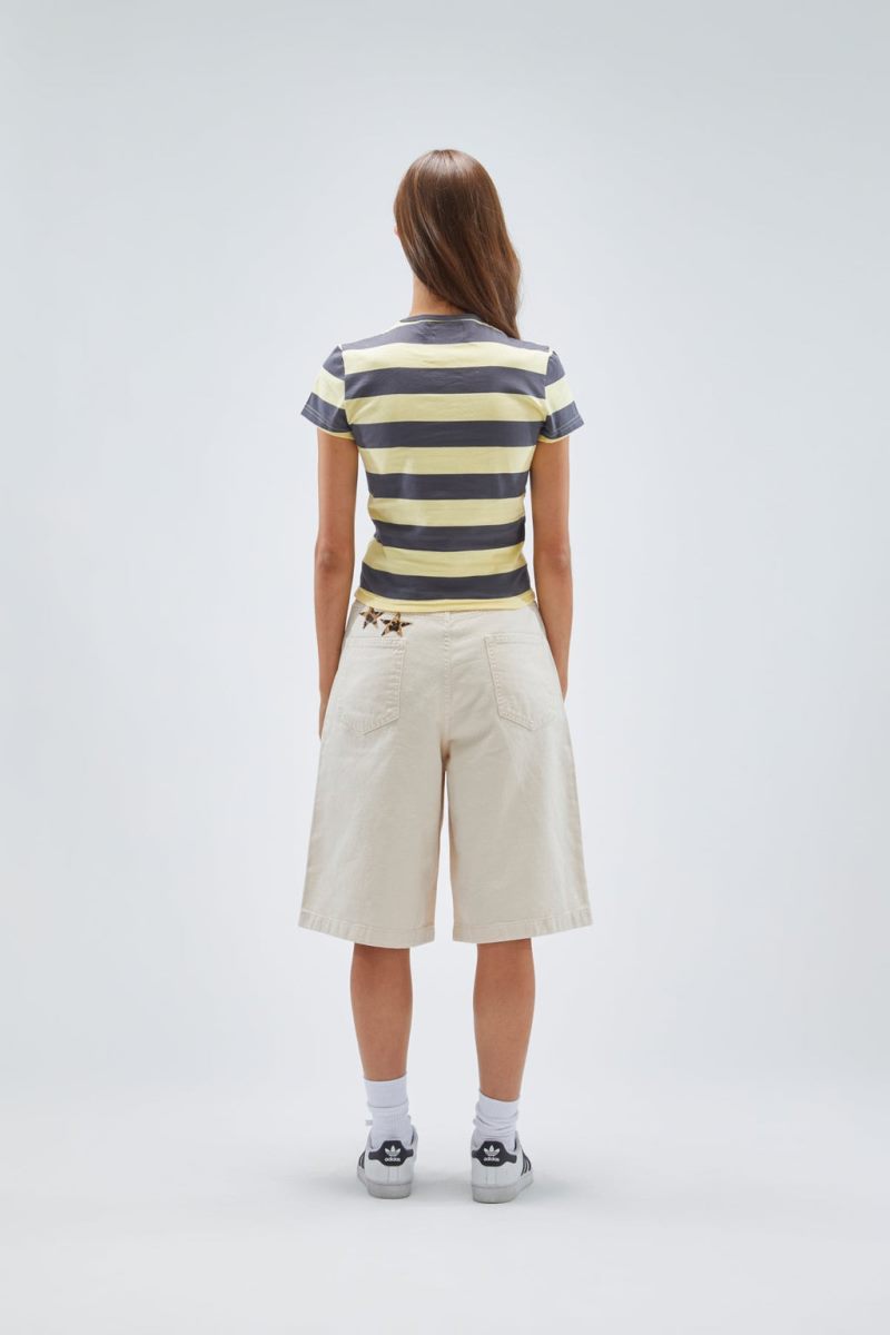 Scuffers Paris Striped Top Yellow | US GK975407G1