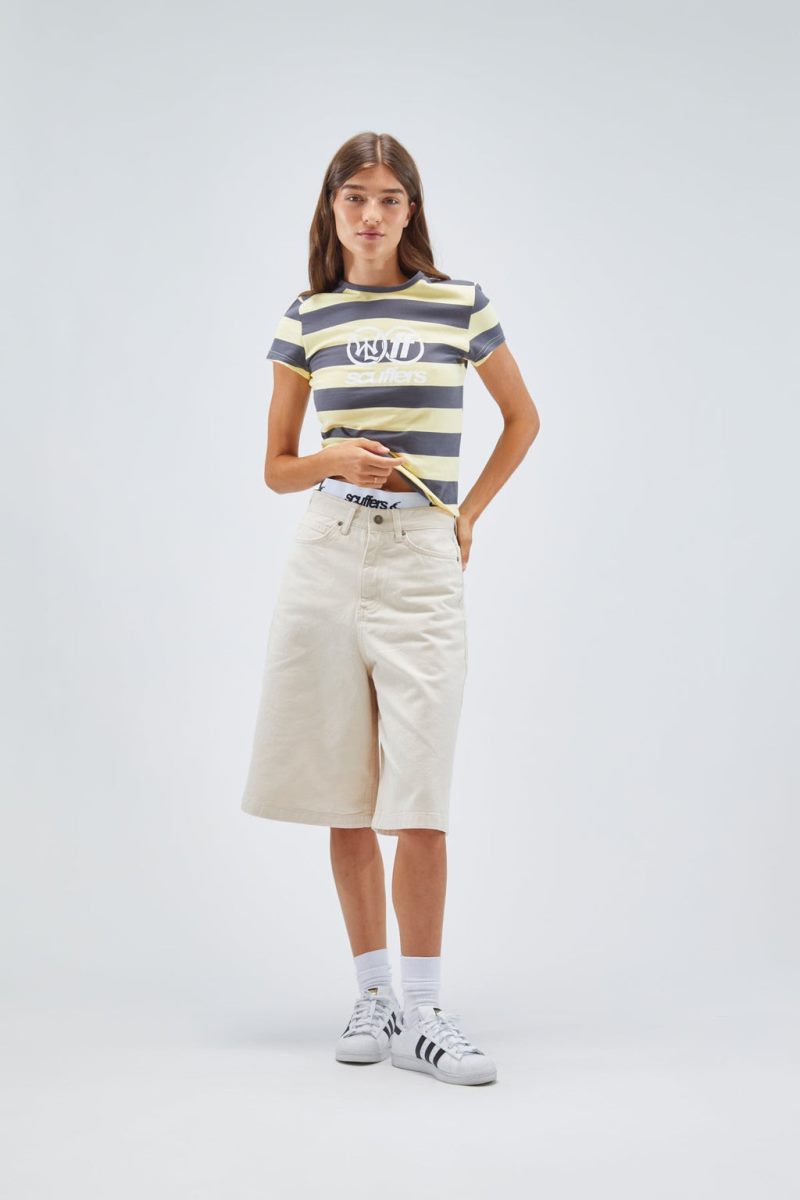 Scuffers Paris Striped Top Yellow | US GK975407G1