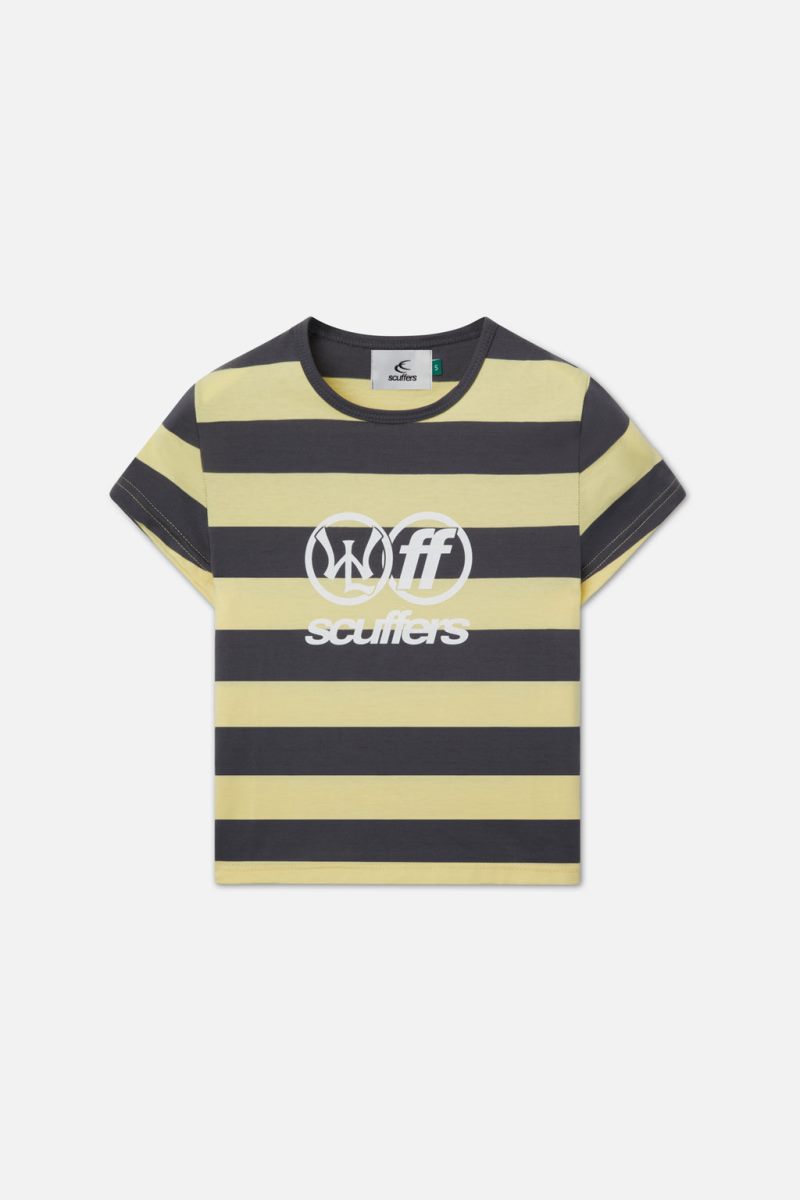 Scuffers Paris Striped Top Yellow | US GK975407G1