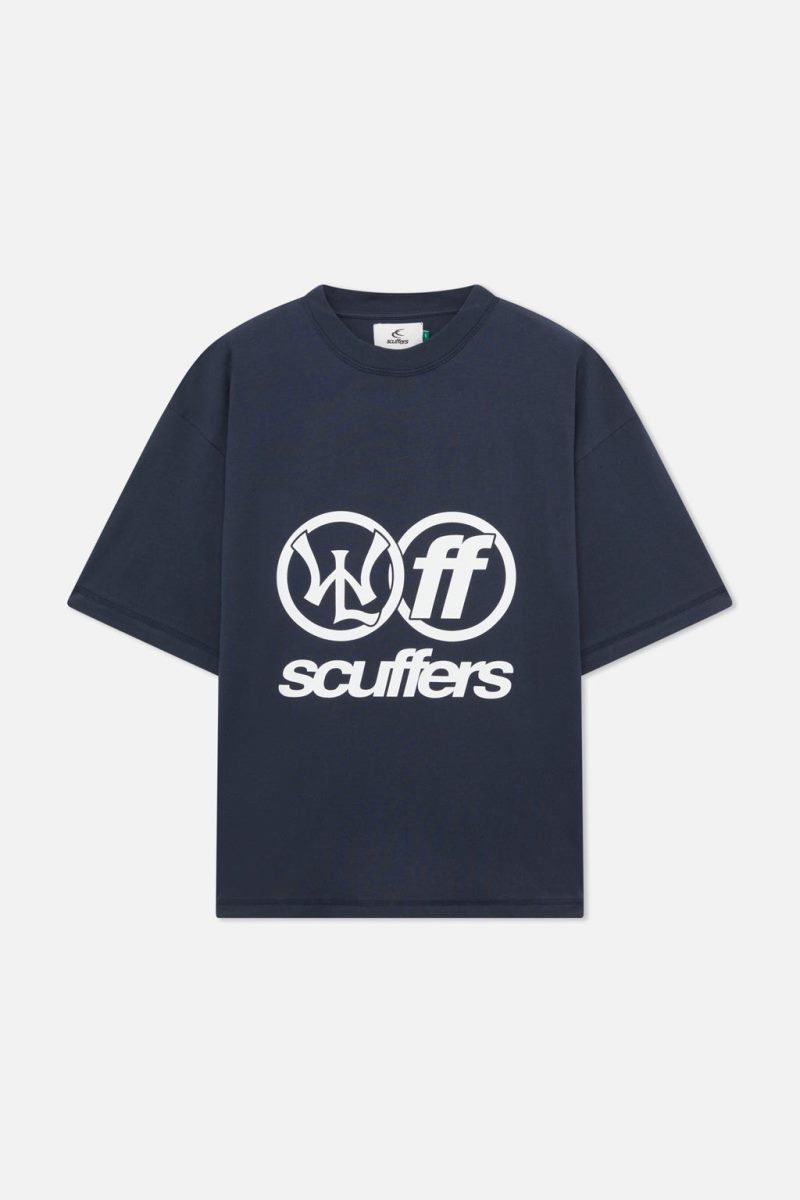 Scuffers Paris T-Shirt Navy | US LI822292U3