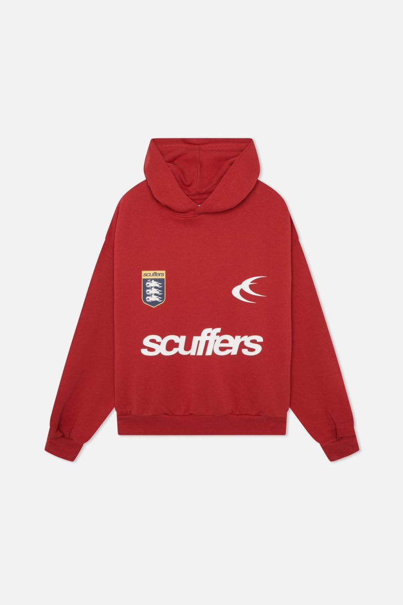 Scuffers Picnic Hoodie Dark Red | US JJ089018G9