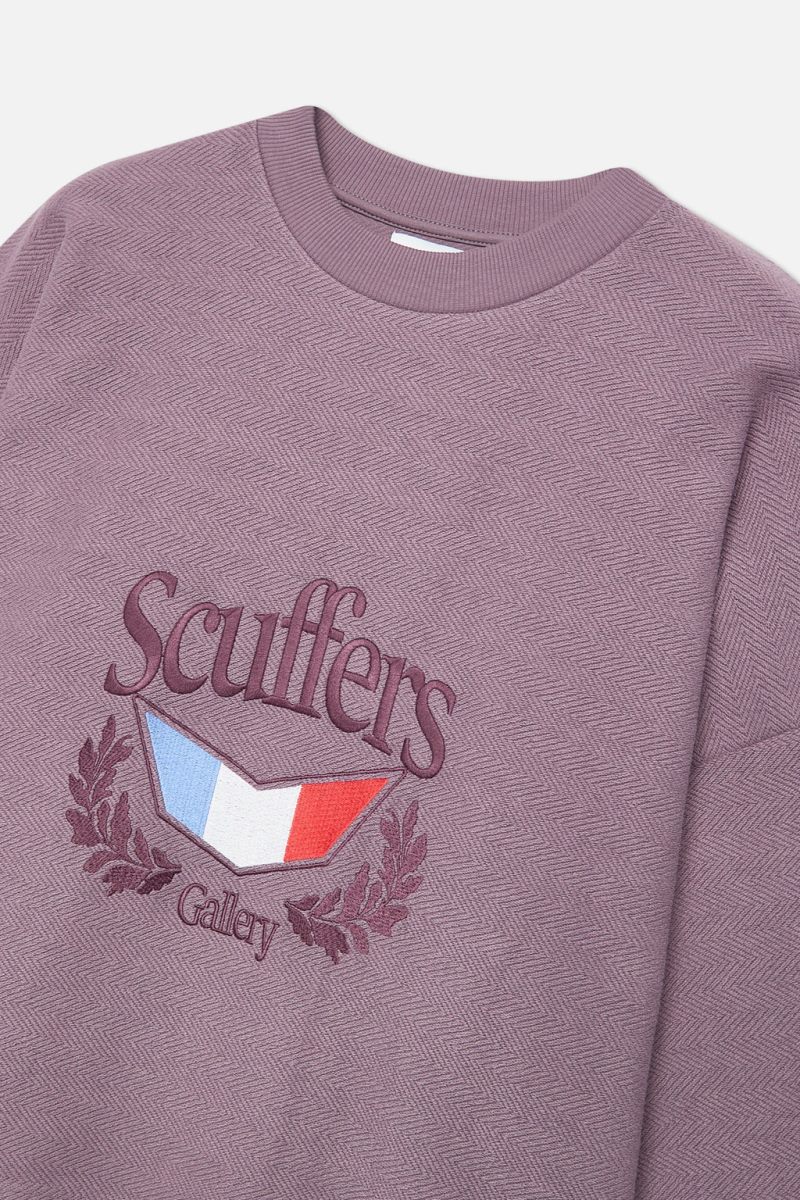 Scuffers Romeo Sweatshirt Light Burgundy | US OW243454E2