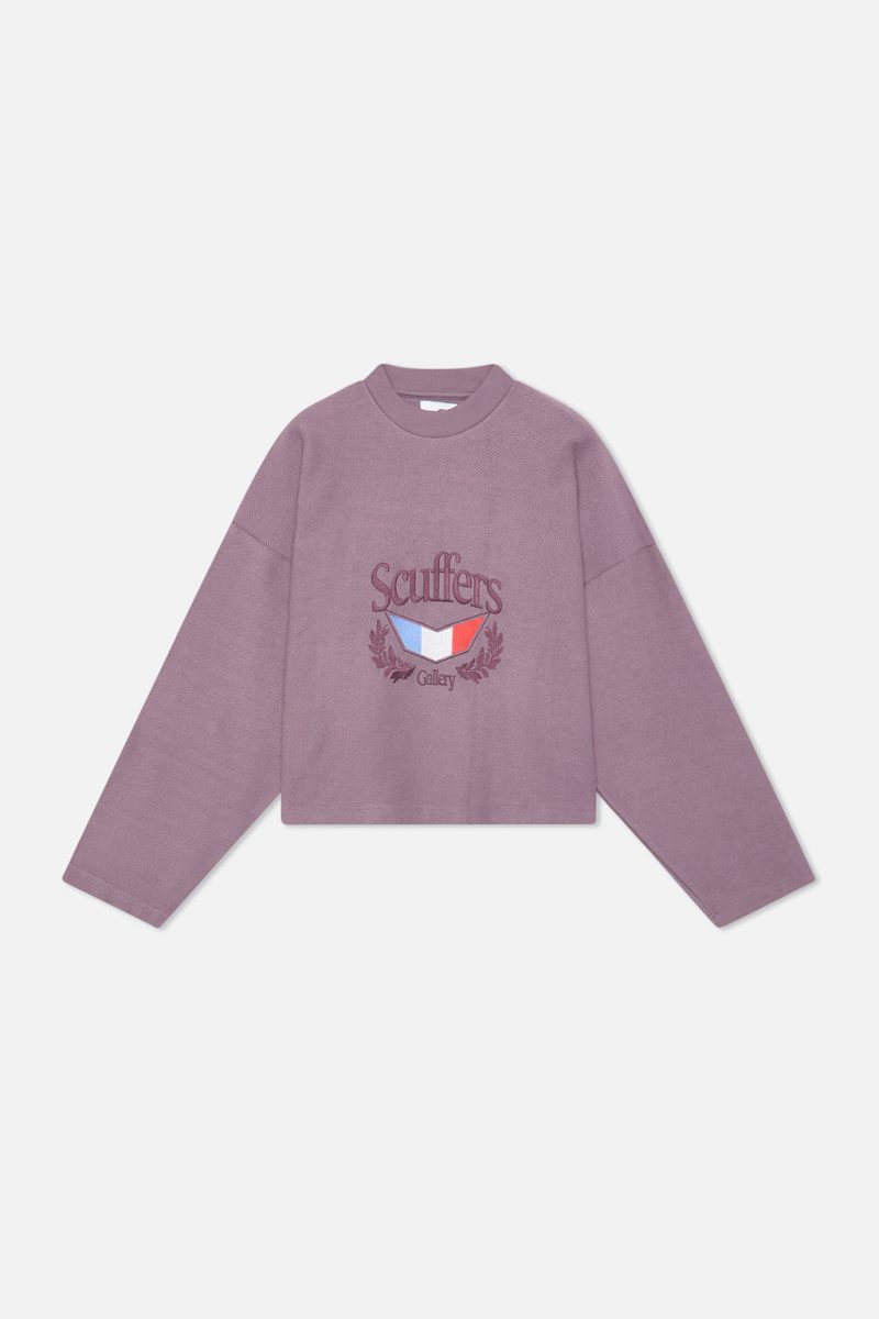 Scuffers Romeo Sweatshirt Light Burgundy | US OW243454E2