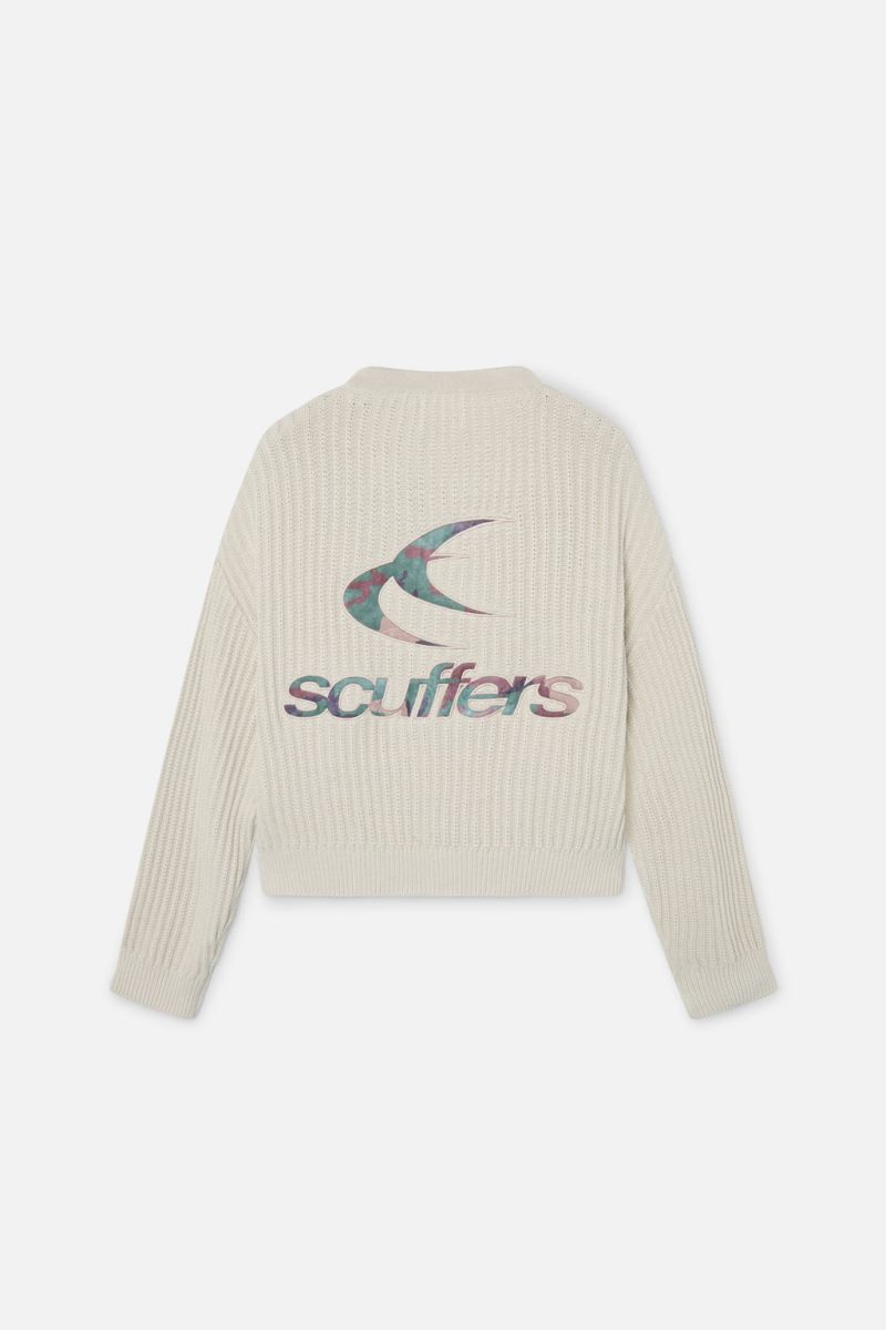 Scuffers Rookie Knit Sweater Ecru | US FH811021U1