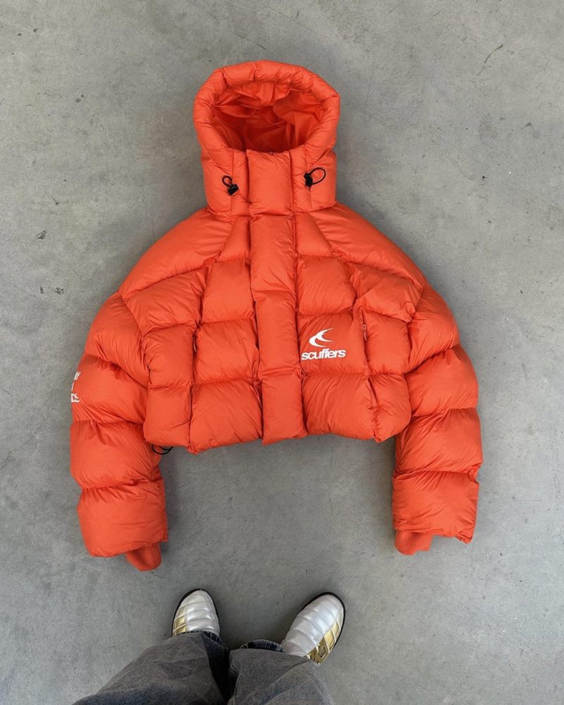 Scuffers SCFF Puffer Jacket Orange | US IZ610161G1