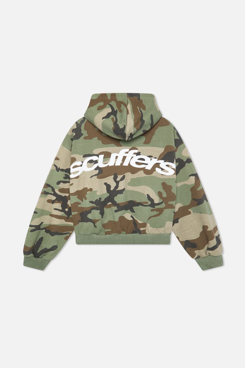 Scuffers SCFF Zipper Hoodie Camo | US LU491139O5