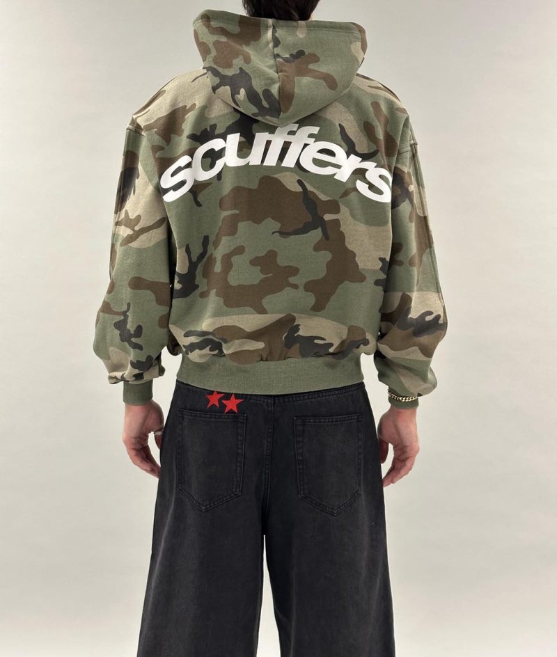 Scuffers SCFF Zipper Hoodie Camo | US LU491139O5