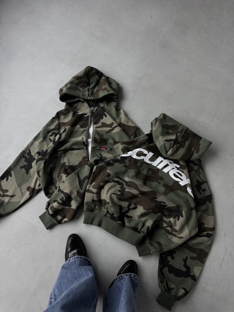 Scuffers SCFF Zipper Hoodie Camo | US LU491139O5