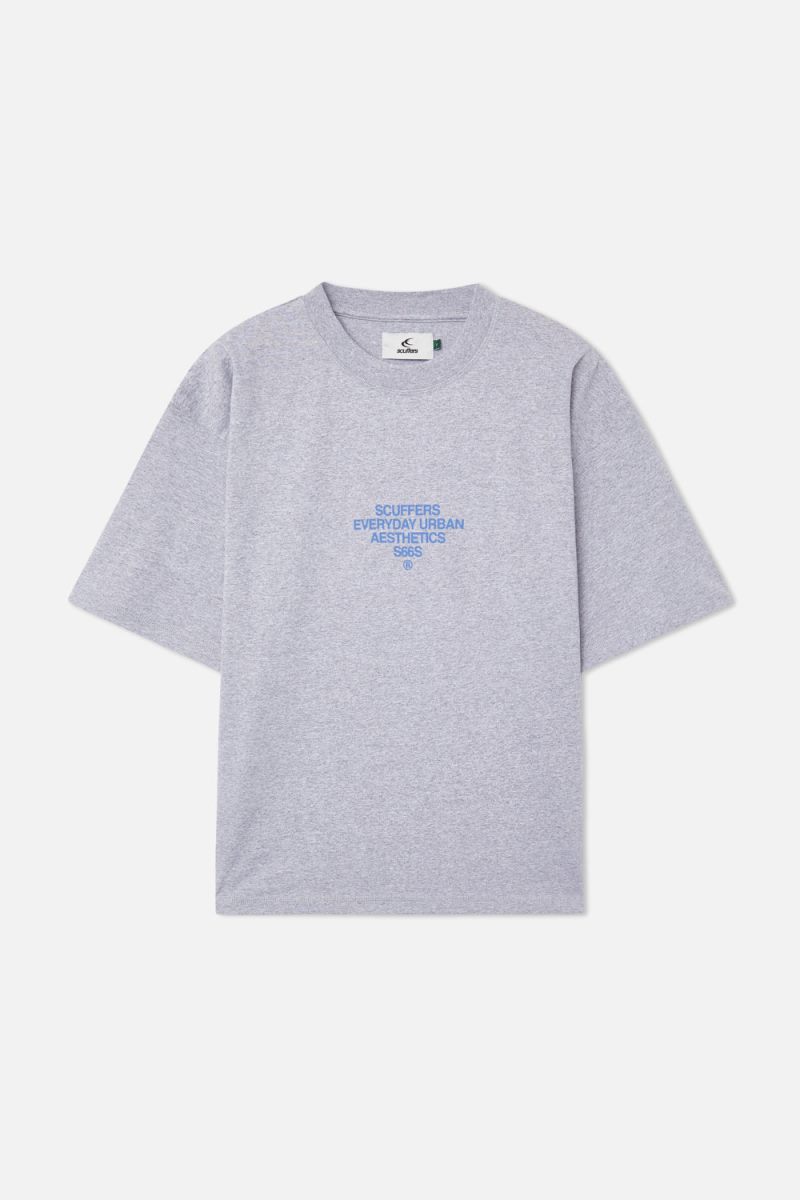 Scuffers SEAS T-Shirt Grey / Blue | US YU995049L6