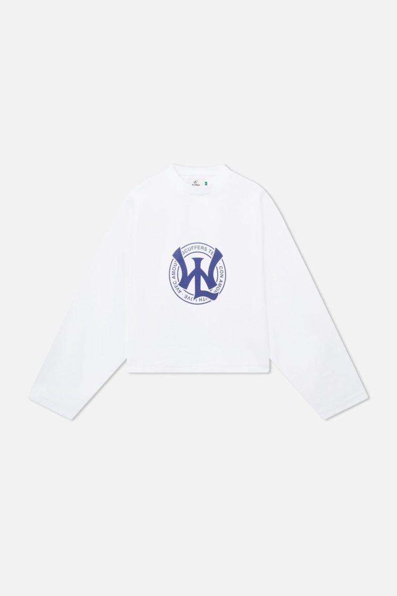 Scuffers SSS League Sweatshirt Ecru | US WG540934X5