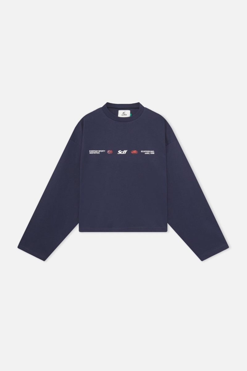 Scuffers SSS Sporty Long Sleeve Dark Navy | US YL979777J6