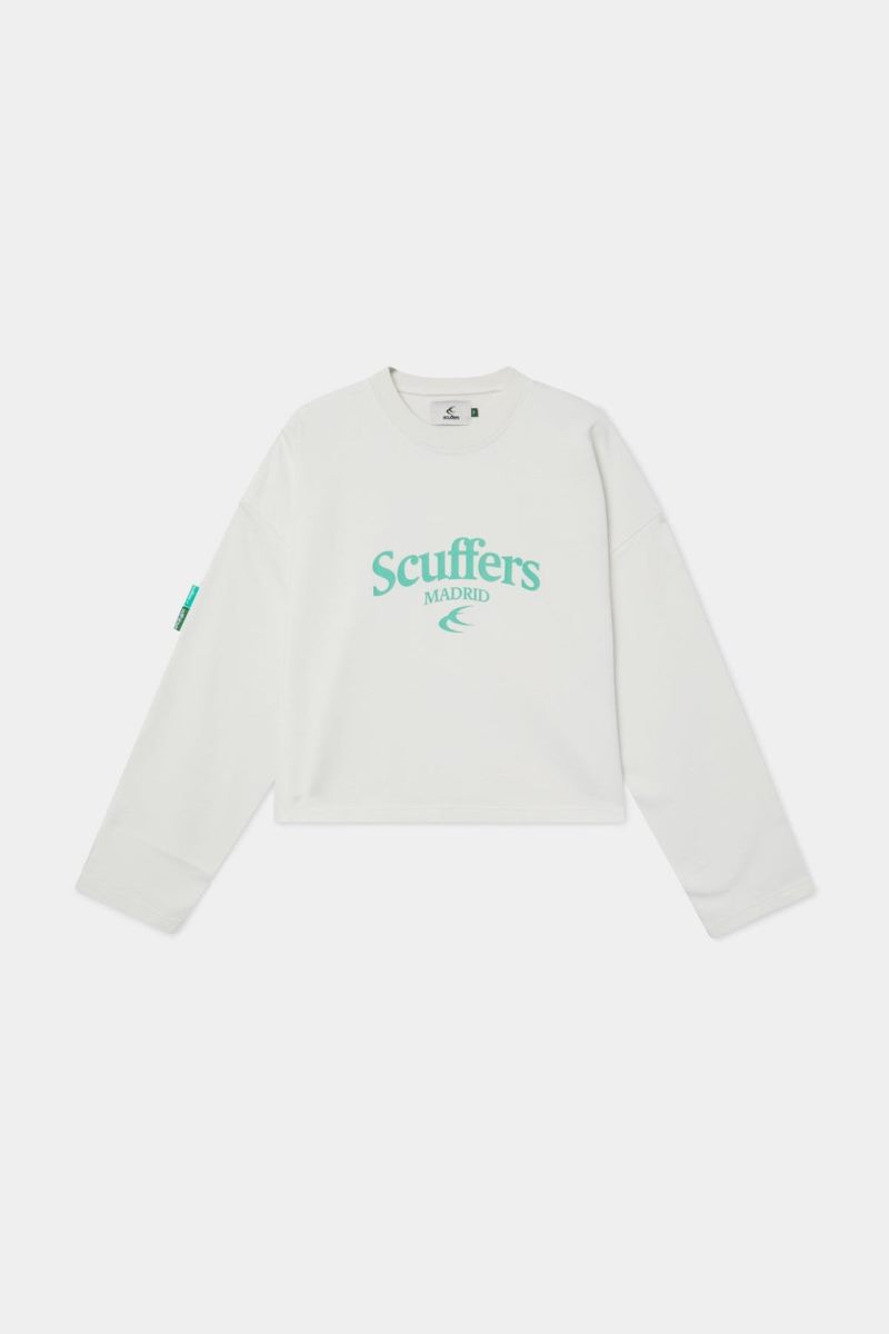 Scuffers Scff Madrid Sweatshirt Light Grey | US DG837803P4