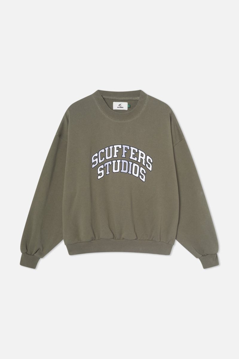 Scuffers Semi Crewneck Brown | US QH724302R8