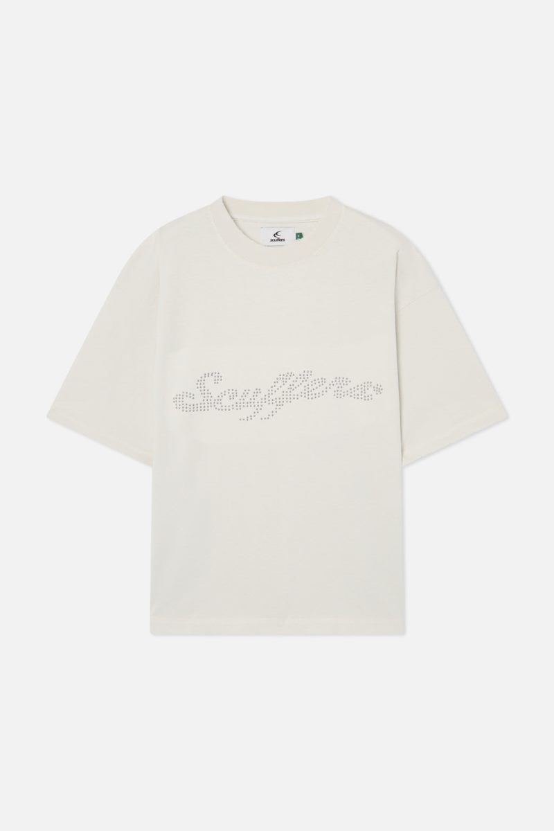 Scuffers Shyne T-Shirt Ecru | US GU764526F6