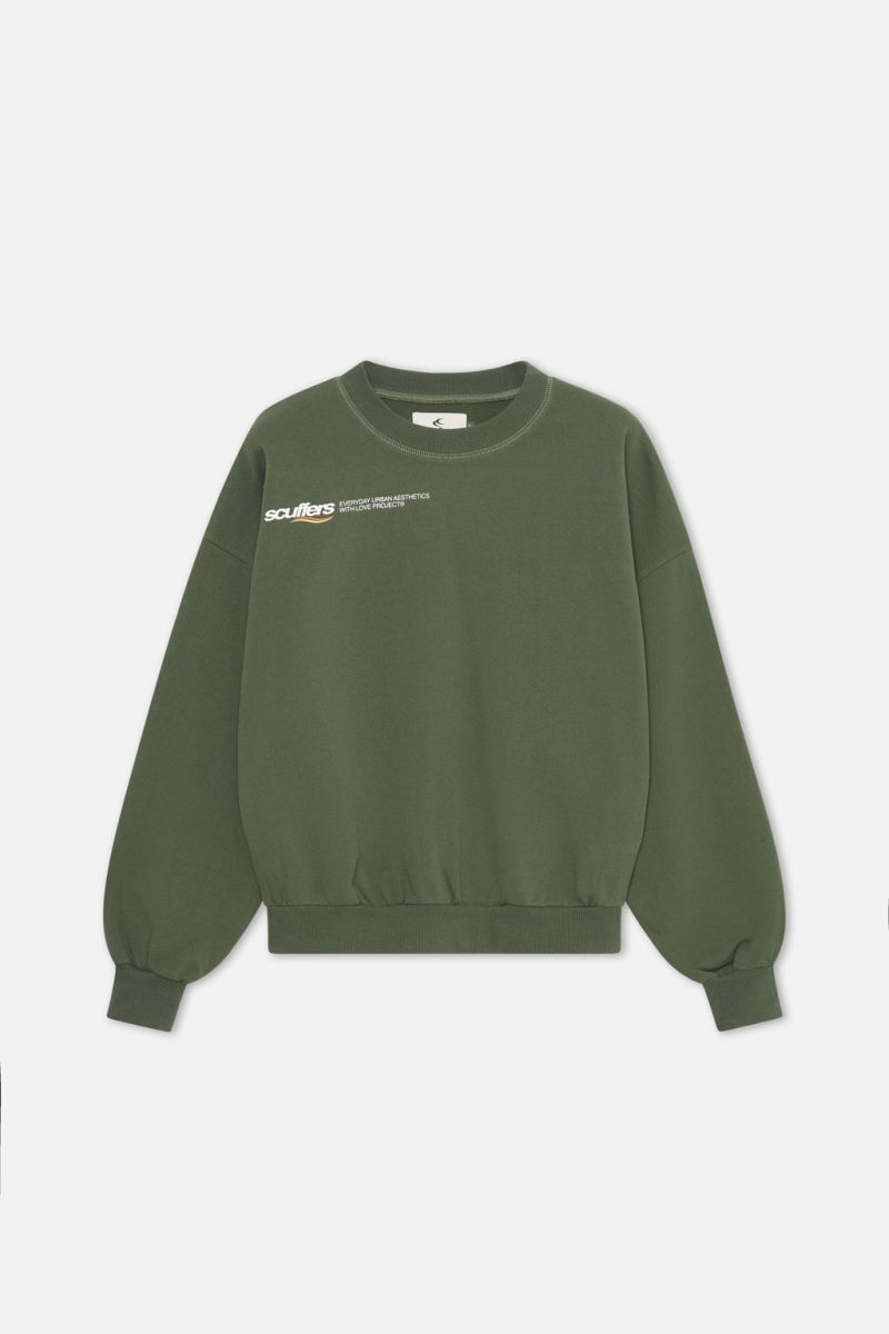 Scuffers Sign Crewneck Green | US AS510931O7