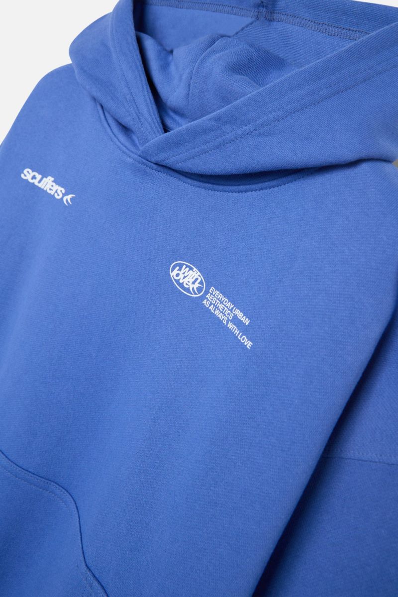 Scuffers Sign Hoodie Blue | US PH457865I4