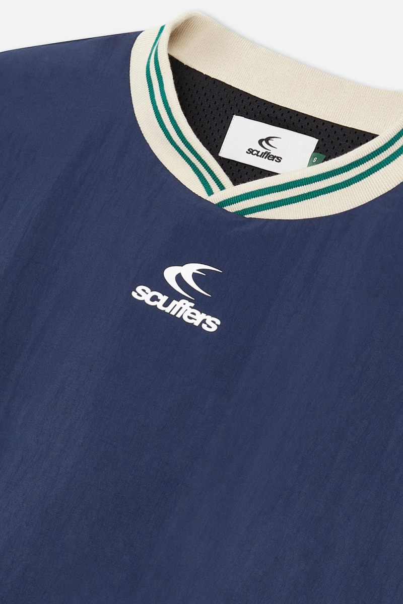 Scuffers Sports Tech Crewneck Navy / Green | US PE724602N1